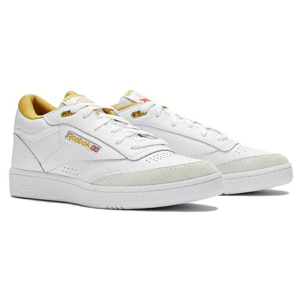 Reebok リーボック メンズ スニーカー 【Reebok Classics Club C Mid II 'White Yellow' 100033036】 サイズ US_5.5(23.5cm) — vista 3