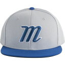 }[V fB[X Xq ANZT[ Marucci Adult Logo Flat Bill Snapback Gray/Royal