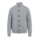 【送料無料】 マロ メンズ カーディガン アウター Cardigans Grey