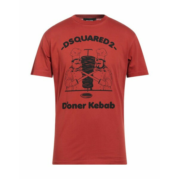 【送料無料】 ディースクエアード メンズ Tシャツ トップス T-shirts Orange