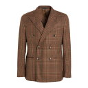 【送料無料】 カルーゾ メンズ ジャケット&ブルゾン アウター Blazers Beige