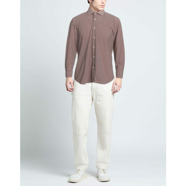 【送料無料】 ハリー ブルック メンズ シャツ トップス Shirts Brown