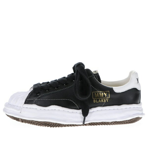 Maison MIHARA YASUHIRO ミハラヤスヒロ メンズ スニーカー 【Maison MIHARA YASUHIRO BLAKEY OG Sole Leather Low-top Sneaker 'White Black' A06FW702-BLK】 サイズ US_8(26.0cm)