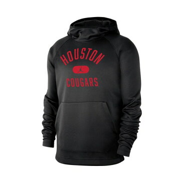 ナイキ メンズ パーカー・スウェットシャツ アウター Men's Black Houston Cougars Spotlight Raglan Pullover Hoodie Black