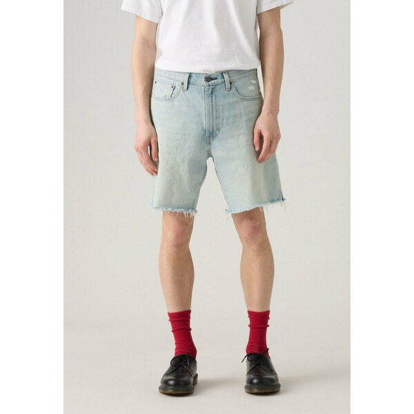リーバイス メンズ サンダル シューズ 468 LOOSE SHORTS UNISEX - Denim shorts - denim blue