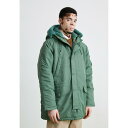 カーハート メンズ サンダル シューズ HOODED OLTEN - Winter coat - duck green