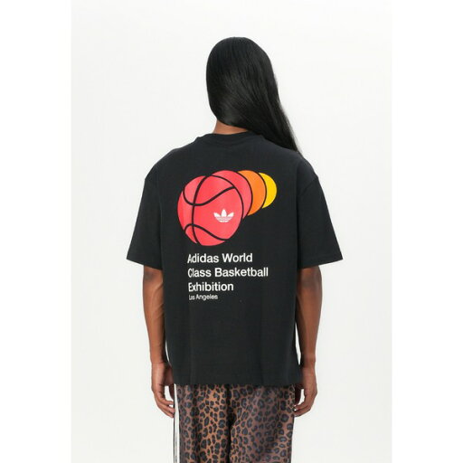 アディダスオリジナルス メンズ Tシャツ トップス Print T-shirt - black アディダスオリジナルス メンズ Tシャツ トップス Print T-shirt - black