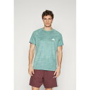 アディダス メンズ シャツ トップス GYM+ - Sports T-shirt - dark green(4)