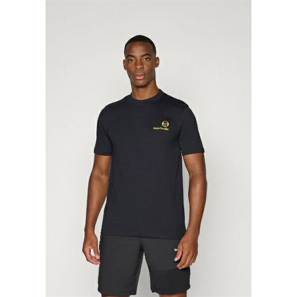 セルジオ・タッキーニ メンズ サンダル シューズ FELTON TEE - Basic T-shirt - black/gold