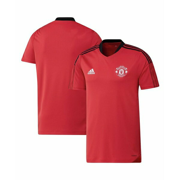 アディダス メンズ パーカー・スウェットシャツ アウター Men's Red Manchester United 2021/22 Training Jersey Red