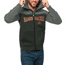 AeBOA Y WPbgu] AE^[ Arizona Diamondbacks Antigua Wordmark Protect FullZip Hoodie Steel/Charcoal