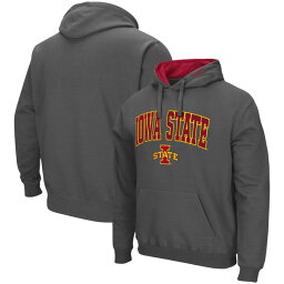 コロシアム メンズ パーカー・スウェットシャツ アウター Iowa State Cyclones Colosseum Arch & Logo 3.0 Pullover Hoodie Charcoal