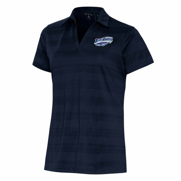 アンティグア レディース ポロシャツ トップス Pensacola Blue Wahoos Antigua Women's Compass Polo Navy