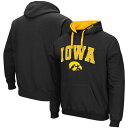 コロシアム メンズ パーカー・スウェットシャツ アウター Iowa Hawkeyes Colosseum Big & Tall Arch & Logo 2.0 Pullover Hoodie Black