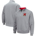 RVA Y WPbgu] AE^[ Maryland Terrapins Colosseum Tortugas Team Logo QuarterZip Jacket Heathered Gray