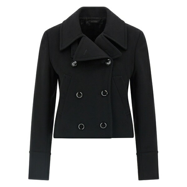 ֥ꥪ ǥ 㥱åȡ֥륾  Cashmere Cropped Coat Black