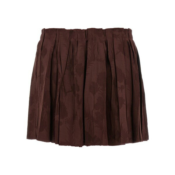 エトロ レディース スカート ボトムス Jacquard Floral Patterned Skirt Bordeaux(4)