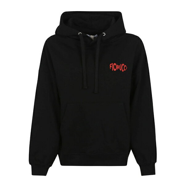 フィオルッチ レディース パーカー・スウェットシャツ アウター Mouth Print Relaxed Fit Hoodie Black
