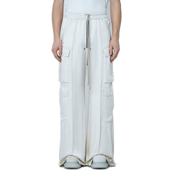 ��å��������� ��� �����奢��ѥ�� �ܥȥॹ Satin Drawstring Cargo Pants Beige