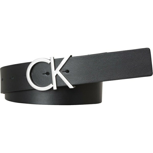 カルバンクライン ベルト（メンズ） 【送料無料】 カルバンクライン レディース ベルト アクセサリー Adjustable Logo Belt 3.5cm Black