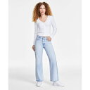 リーバイス レディース デニムパンツ ボトムス Women's '94 Cotton Baggy-Fit Bootcut Jeans Macy's Exclusive Abraided Art(4)