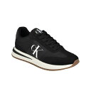 カルバンクライン メンズ スニーカー シューズ Men's Pezrand Casual Lace-Up Sneakers Black
