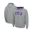 コロシアム メンズ パーカー・スウェットシャツ アウター Men's TCU Horned Frogs Arch and Logo 3.0 Full-Zip H...