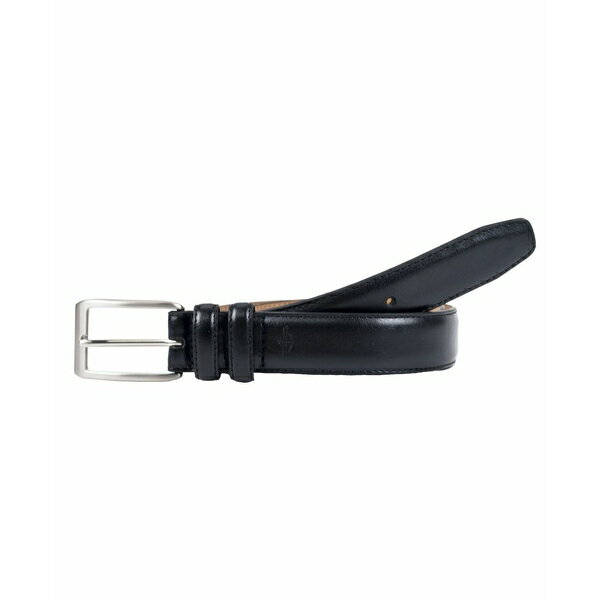 ドッカーズ メンズ ベルト アクセサリー Leather Dress Men's Belt with Double Belt Loop Black