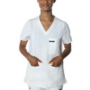 メンバーズオンリー レディース カットソー トップス Women's Palermo 4-Pocket Scrub Top White