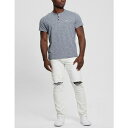 ゲス メンズ デニムパンツ ボトムス Men's Finnley White Tapered Jeans White(4)