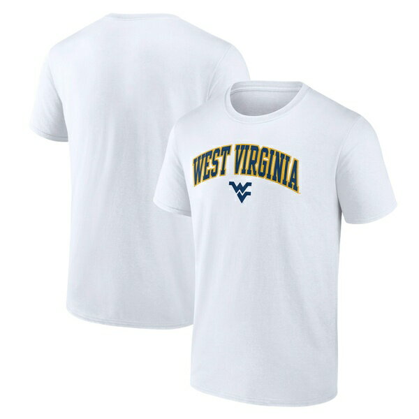 楽天astyファナティクス メンズ Tシャツ トップス West Virginia Mountaineers Fanatics Core TShirt White