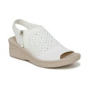 ビジーズ レディース サンダル シューズ Women's Starlet Washable Slingback Wedge Sandals Bright White Knit Fabric