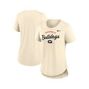 ナイキ レディース カットソー トップス Women's Tan Georgia Bulldogs Script Logo Tri-Blend T-Shirt ...