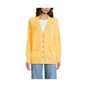 ランズエンド レディース ニット&セーター アウター Women's Drifter Varsity Vneck Relaxed Cardigan Sweate...
