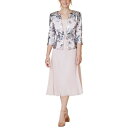 ジェシカハワード レディース ワンピース トップス Petite 2-Pc. Printed Jacket & Midi Dress Set Pink Multi