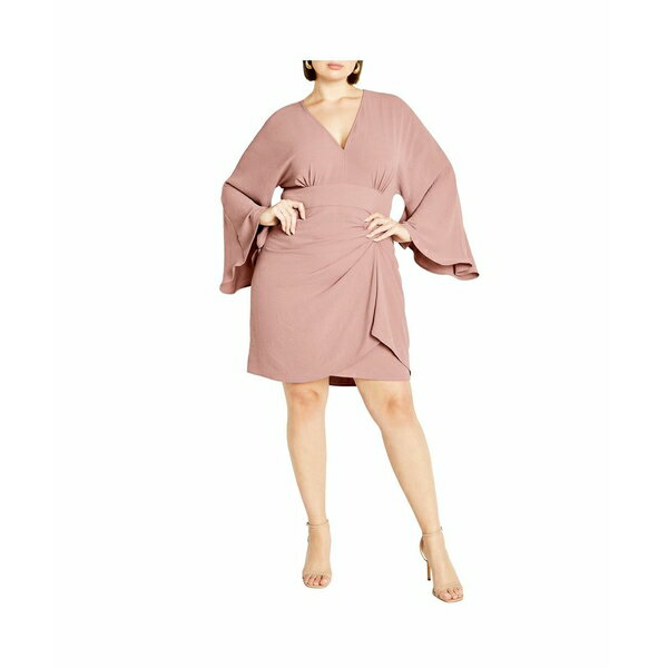 シティーシック レディース ワンピース トップス Plus Size Malani Dress Rose