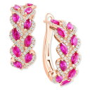 エフィー コレクション レディース ピアス&イヤリング アクセサリー EFFY Ruby (1-7/8 ct. t.w.) & Diamond (5/8 ct....