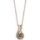 ルヴァン レディース ネックレス・チョーカー・ペンダントトップ アクセサリー Chocolate Diamond & Vanilla Diamond (7/8 ...