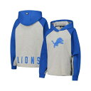 ダナ キャラン ニューヨーク レディース カットソー トップス Women's Gray/Blue Detroit Lions Joy Cropped Ragl...