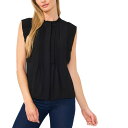 セセ レディース カットソー トップス Women's Pleat-Detail Pintuck Cap-Sleeve Blouse Rich Black