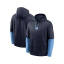 ジョーダン メンズ パーカー・スウェットシャツ アウター Men's Navy/Light Blue North Carolina Tar Heels 2024 Sideline Club Pullover Hoodie Navy, Light Blue
