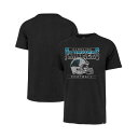 47ブランド メンズ シャツ トップス Men's Black Distressed Carolina Panthers Gridiron Classics Time Lock Franklin T-shirt Black
