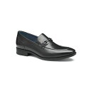 ジョンストンアンドマーフィー メンズ スリッポン・ローファー シューズ Men's Gibbons Bit Loafer Black full grain