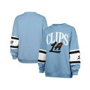 47ブランド レディース カットソー トップス Women's Light Blue LA Clippers 2024/25 City Edition Stea...