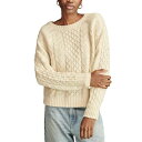 ラッキーブランド レディース ニット&セーター アウター Women's Mixed Cable Crewneck Sweater Tofu