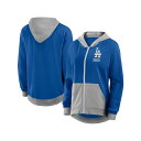 ファナティクス レディース カットソー トップス Women's Royal Los Angeles Dodgers Hit It French Terry F...