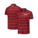 コロンビア メンズ シャツ トップス Men's Red Georgia Bulldogs PFG Super Terminal Tackle Omni-Shade Stripe Polo Red(4)