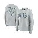 ファナティクス レディース カットソー トップス Women's Gray Tampa Bay Buccaneers Elements Pullover Swe...