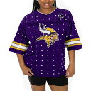 ゲームデイ レディース カットソー トップス Women's Purple Minnesota Vikings All-Over Rhinestone Spor...