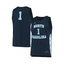 ジョーダン メンズ シャツ トップス Men's and Women's #1 Navy North Carolina Tar Heels Replica Basketball Jersey Navy